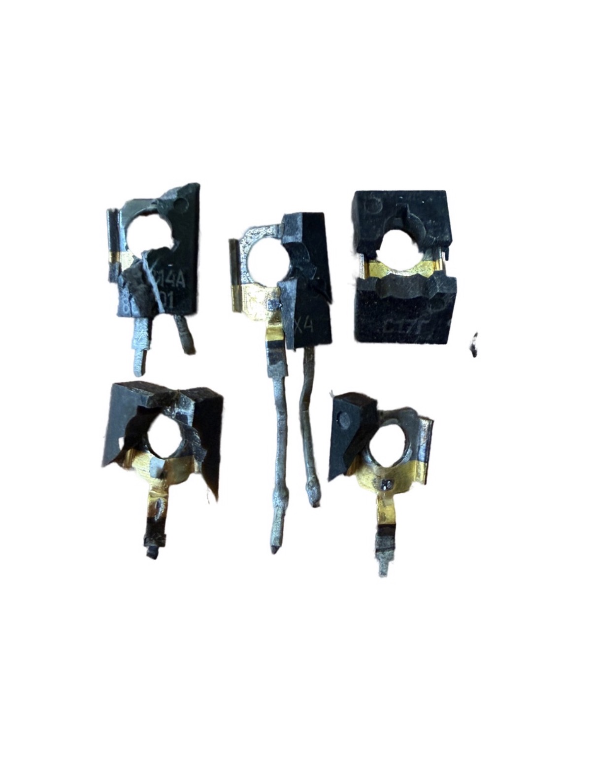 КТ 814-817 (надкусанные; желтые внутри)